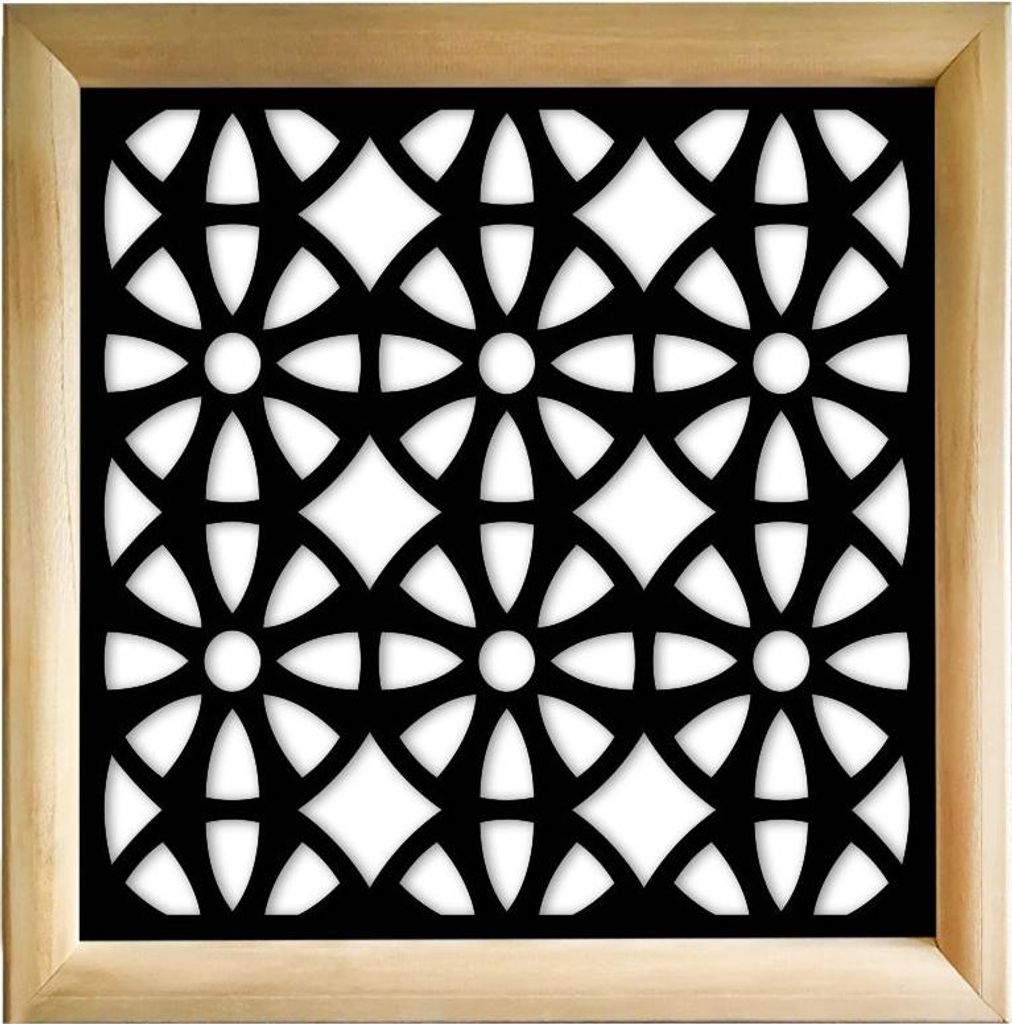 WHEELS - Moduli Decorativi in holz e PVC 98x98 cm schwarz