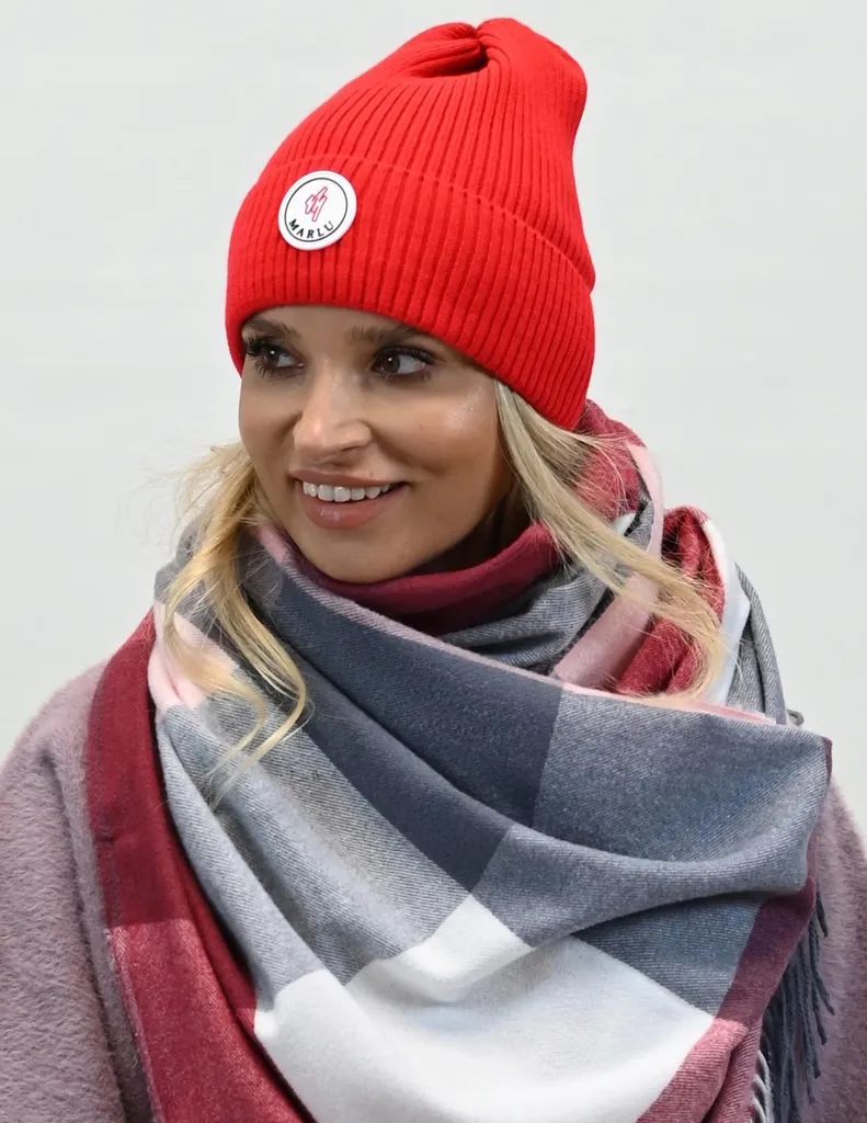 Cappello Donna a Coste Rosso n1 | Berretto Lana Invernale Made in Italy - 10