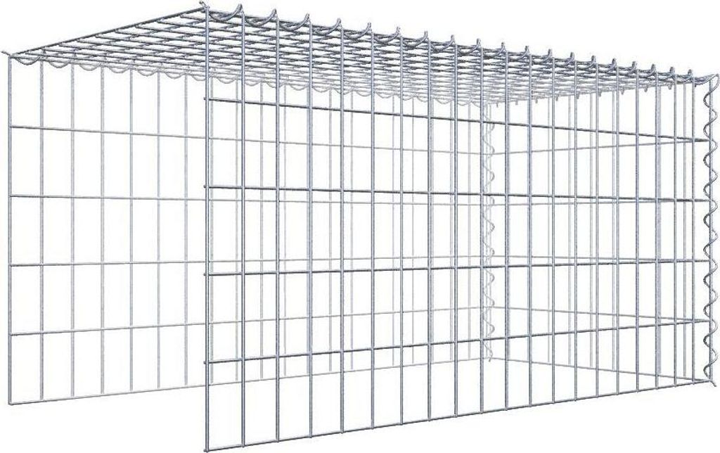 Anbaugabione Typ 4 100 cm x 50 cm x 50 cm (L x H x T), Maschenweite 5 cm x 10 cm, Spirale