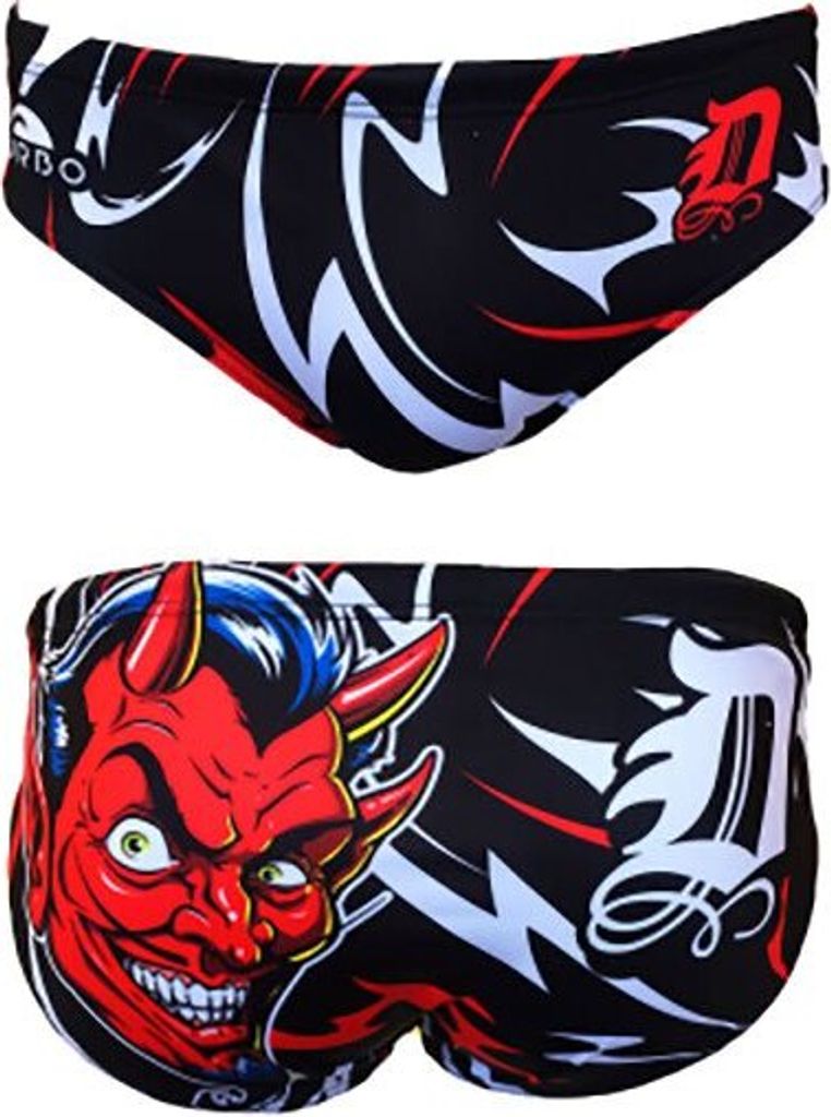 Turbo Red Devil Badeslip Schwarz 3XL Mann Schwarz 3XL