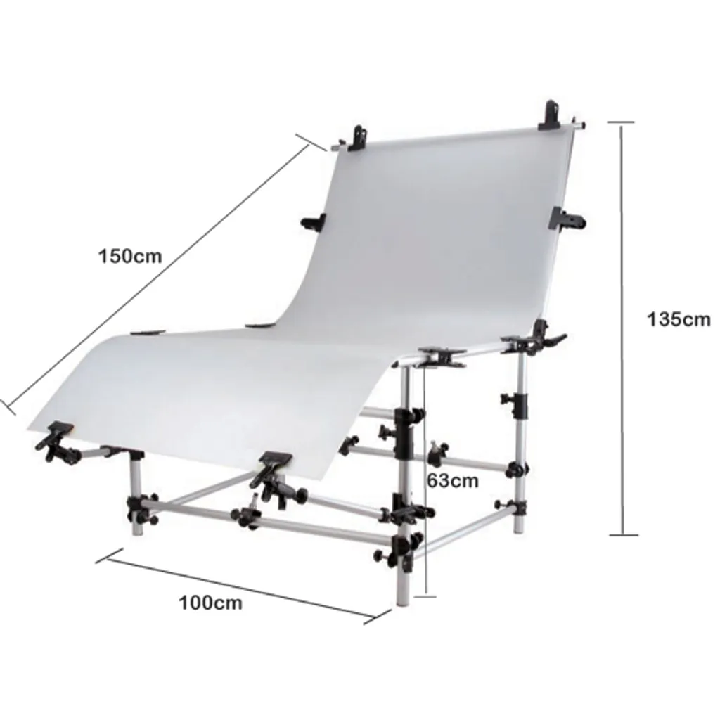 Falcon Eyes ST-1020A Table de Studio Photo 100x200 cm pour Objets
