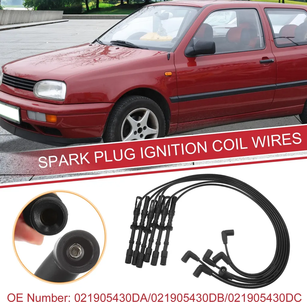 Câbles de bougies d'allumage pour VW Golf et Jetta V6 2.8L 021905430DA