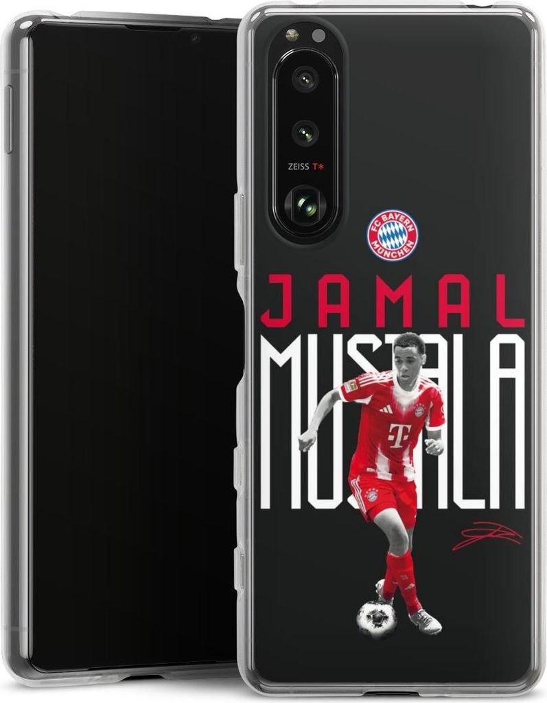 DeinDesign Handyhülle für Sony Xperia 5 III Silikon Hülle Case Smartphone Schutzhülle FC Bayern München Offizielles Lizenzprodukt Jamal Musiala