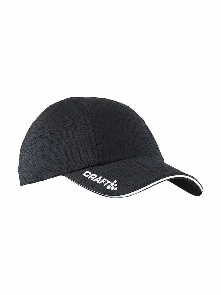 Craft Damen Herren Uni Cap Running Cap, Farbe:Weiß, Artikel:-1900 white