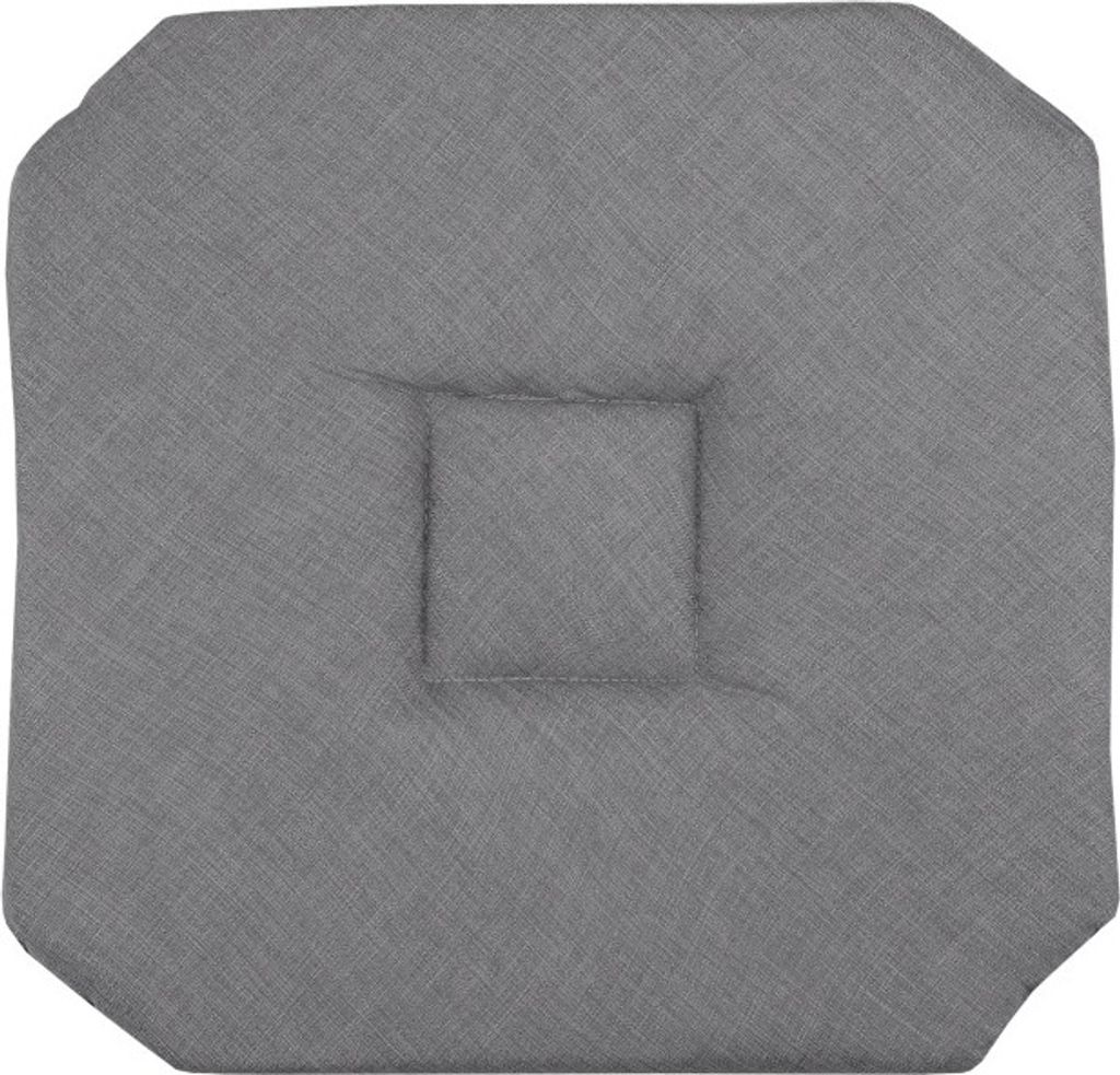 STOF | Sitzkissen - BEA - 40x40 cm - Anthrazit - Komfortabel und elegantes Design - Stabiler Halt