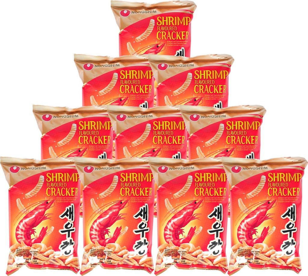 Nong Shim Shrimps Chips mild 10x75g