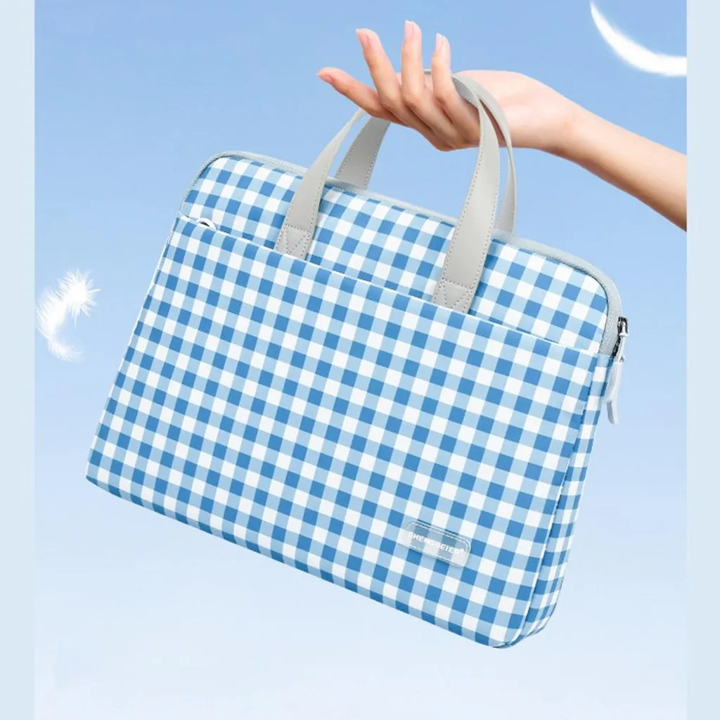 Housse Ordinateur Portable 14 Pouces Bleue Légère et Imperméable