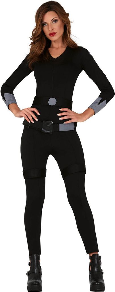 schwarze Assassine Kostüm für Damen, Größe:M