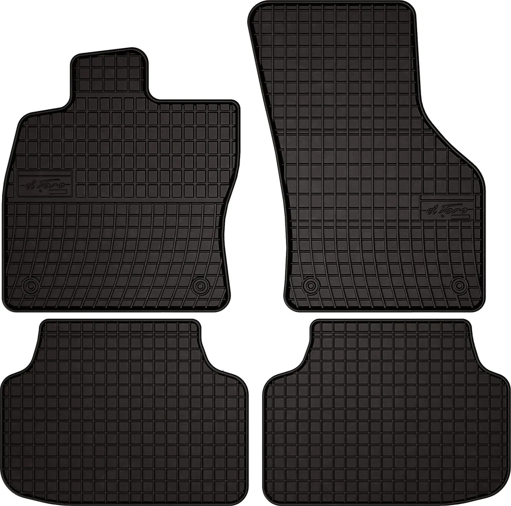 Set Tappetini Su Misura Skoda Octavia 4 2020+ Gomma Nera 4 Pezzi