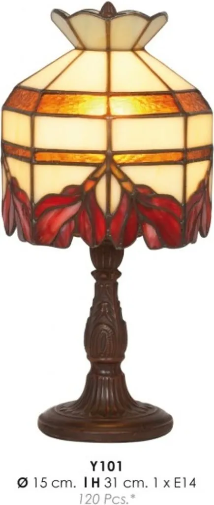 Lampe de chevet Tiffany pour ambiance chaleureuse Casa Padrino 31 cm