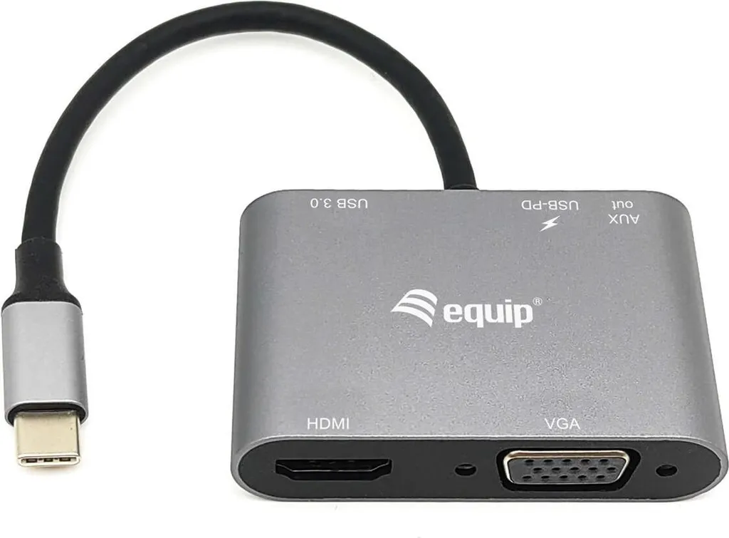 Station d'accueil Equip Dock 5-en-1 USB-C vers HDMI VGA AUX et 100W PD
