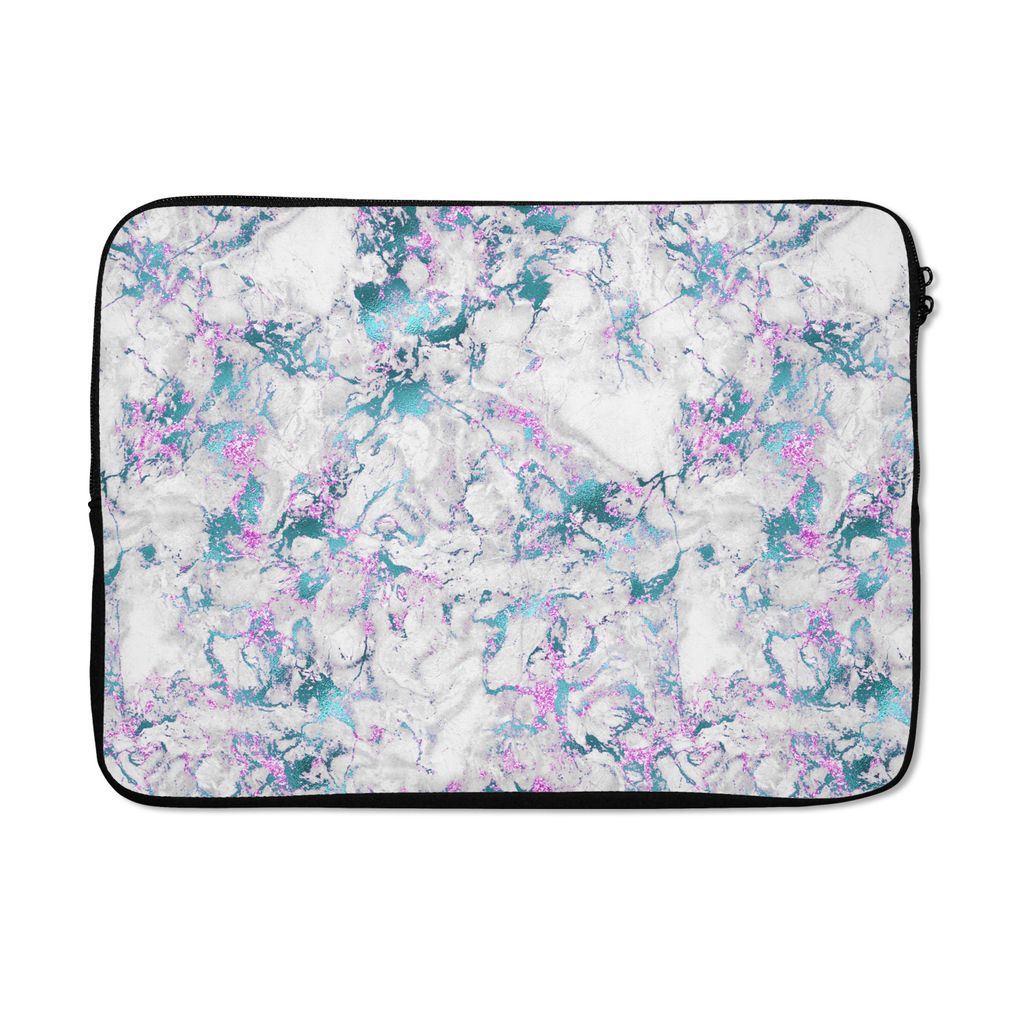 MuchoWow Laptop Hülle 13 Zoll Regenbogen - Marmor - Muster Laptoptasche - Laptophülle - Sleeve - Rundumschutz