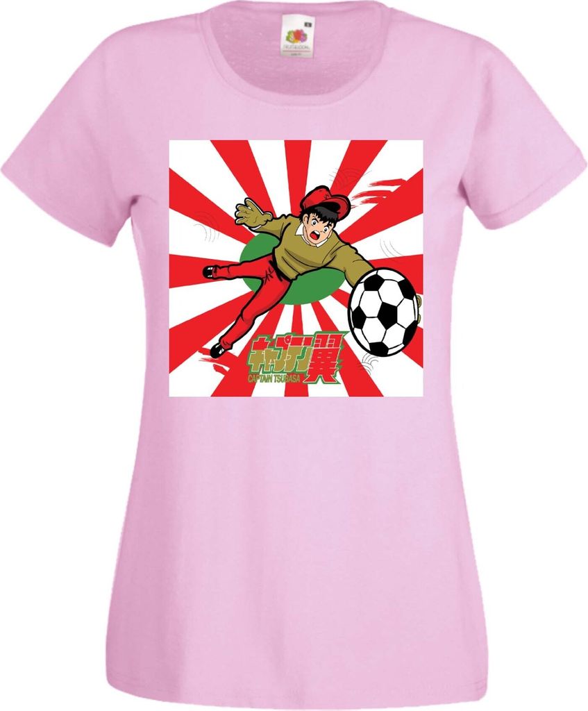 Damen T-Shirt Manga Anime Captain Tsubasa 04 Genzo Wakabayashi, Lady M / Hellrosa