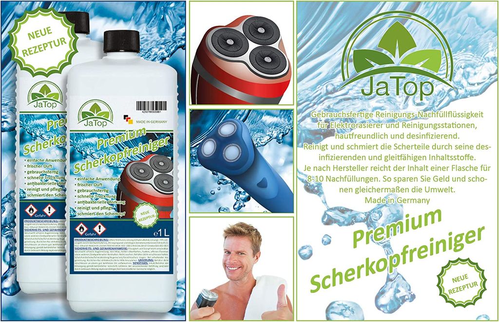 1L JaTop Scherkopfreiniger, 1 Kartusche geeignet für Reinigungsstation —  Staubsaugerwelt24