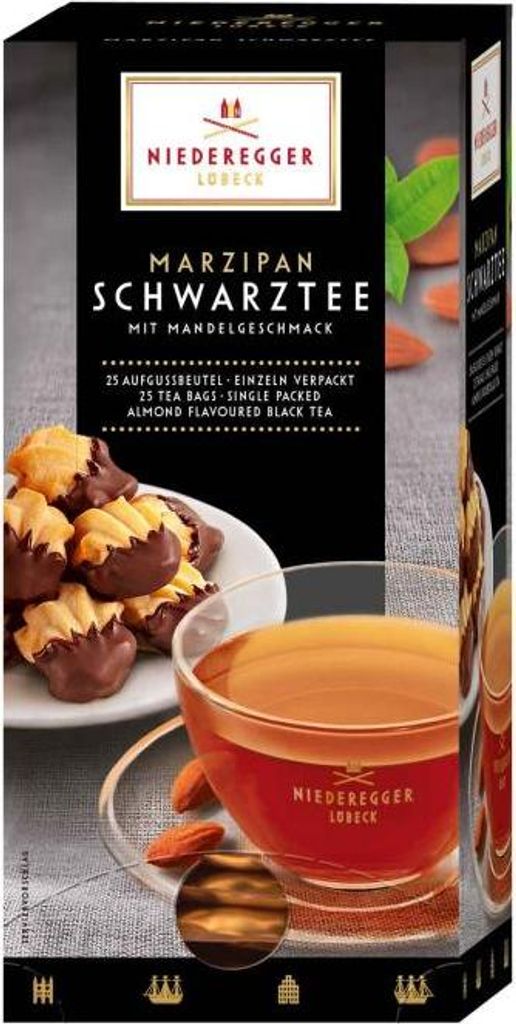 Marzipan Schwarztee, Niederegger Produktbild 