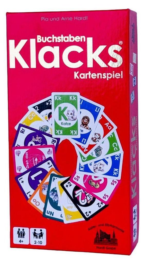 Kartenspiel Buchstaben Klacks: Mau-Mau-Prinzip mit Buchstaben & Tiermotiven