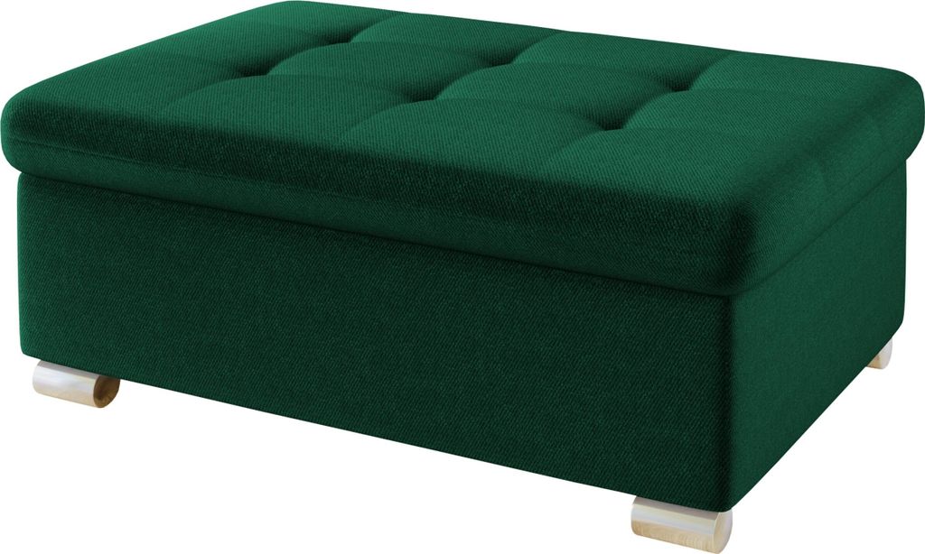 MIRJAN24 Polsterhocker Niko Groß, Stilvoll Sitzhocker vom Hersteller, Moderne Hocker (Farbe: Kronos 19)