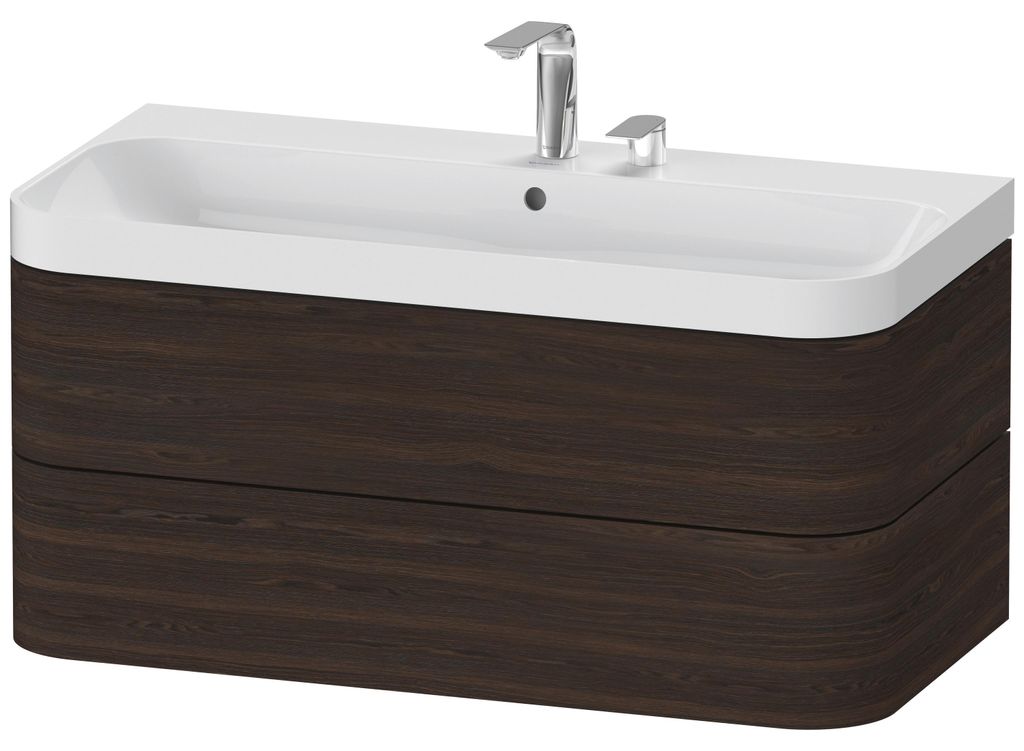 DURAVIT HP4348E6969 WTU m. Happy D.2 Plus, 2 SchK., 2 HL, Produktbild 
