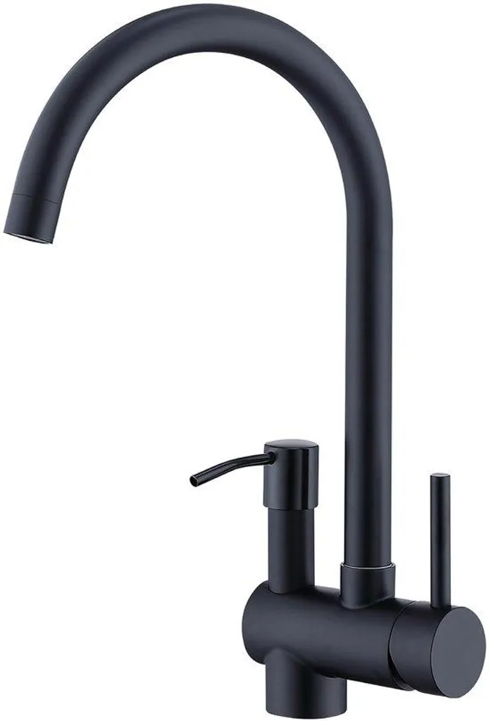 Mitigeur de lavabo monocommande rotatif en inox pour vasque de bain