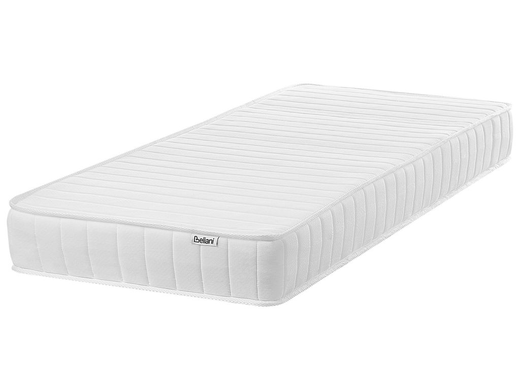BELIANI Taschenfederkernmatratze Hart 80 x 200 cm Schaumstoff Füllung 7 Zonen Matratze für Bett Schlafzimmer Modern
