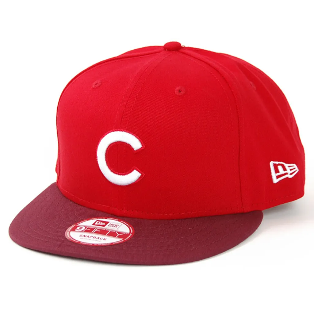 Berretto New Era 9Fifty Cubs Scarlet Mono Block - Taglia S-M MLB