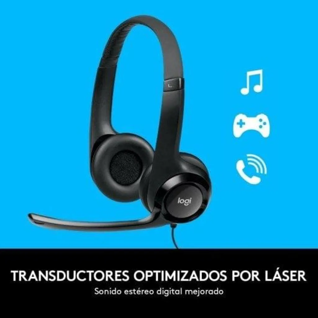 Logitech H390 Casque avec Micro Réducteur de Bruit et Commandes sur Câble - 45