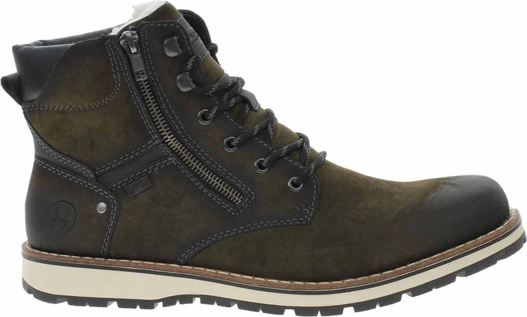 Rieker Schnürstiefel - Grün Synthetik Größe: 42 Normal