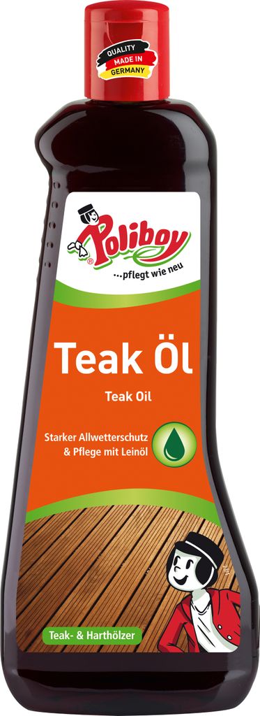 Poliboy Teak Öl dunkel für Harthölzer - intensive Produktbild 