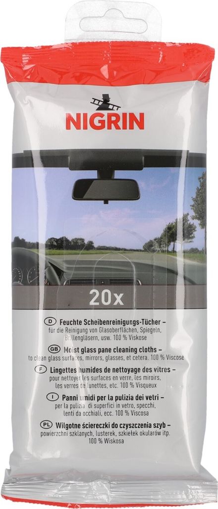 NIGRIN Scheibenreinigungstücher 20er