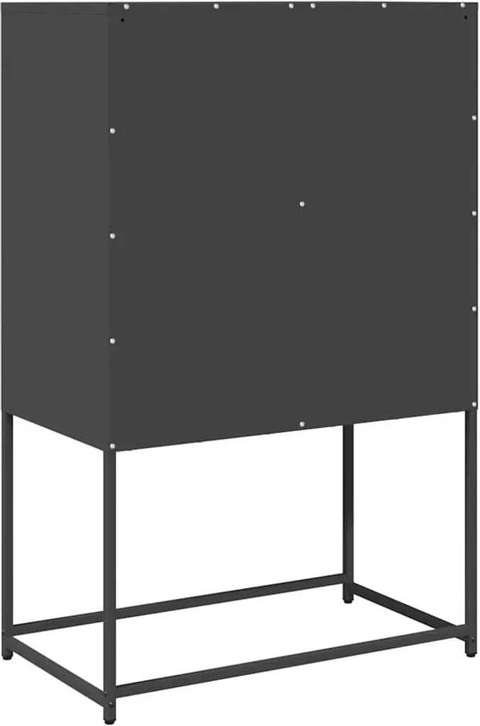 SYFAX™ Credenza Nera 68x39x107 cm in Acciaio