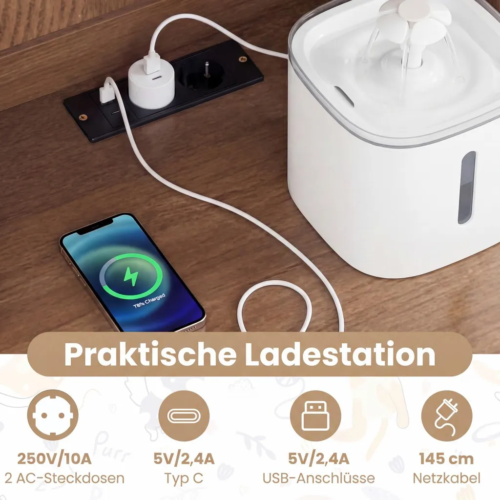 Armoire pour chat avec éclairage LED 16 modes et station de recharge - 8