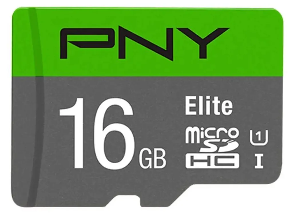 Carte micro SDHC 16 Go haute vitesse PNY Elite pour enregistrer