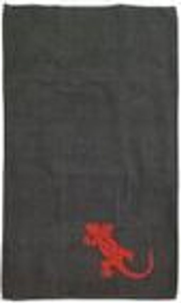 Jacquard Frottiertuch Duschtuch Saunatuch Geco Anthrazit Rot