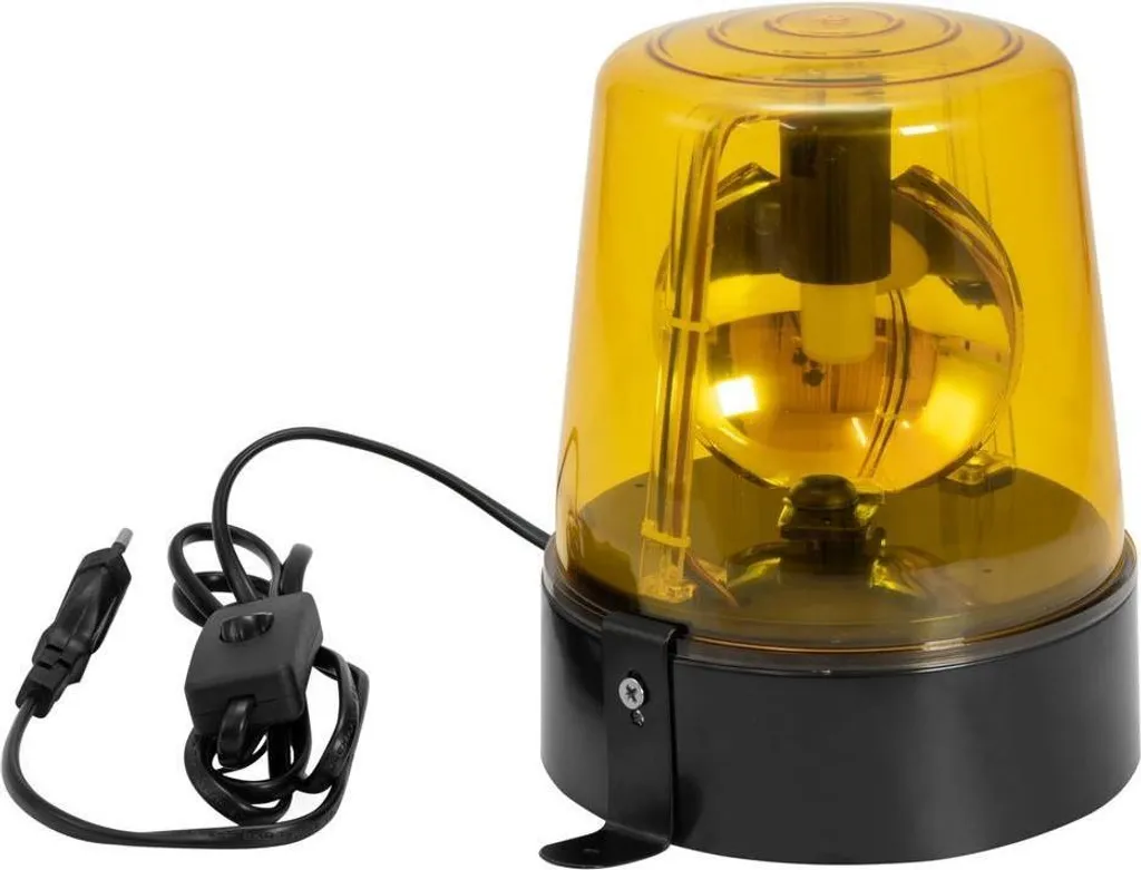 Gyrophare de Décoration Jaune Eurolite DE-1 - Idéal Fête et Soirée