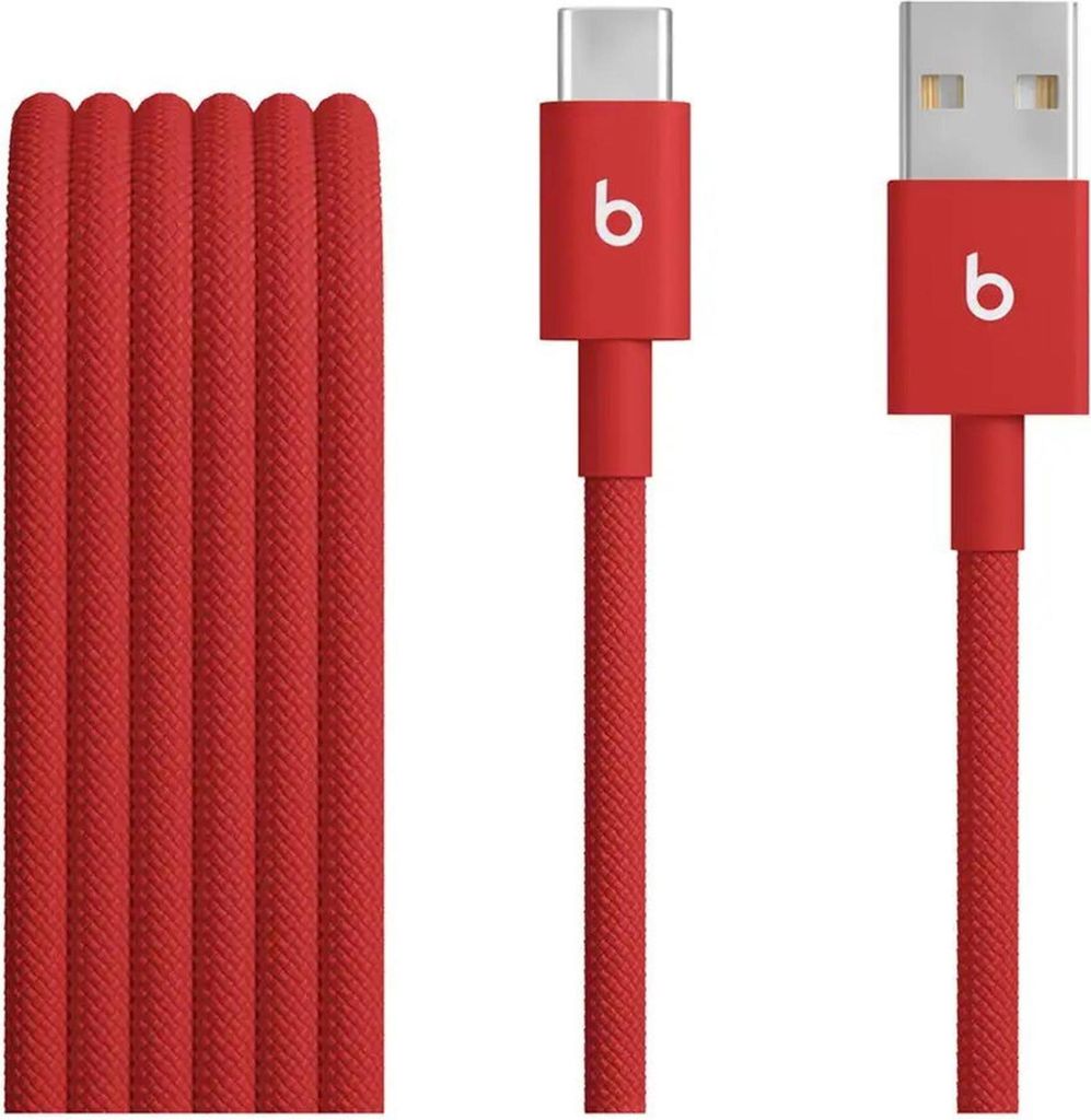 Apple Beats USB-A auf USB-C gewebtes Kabel (1,5m) - Rapid Red