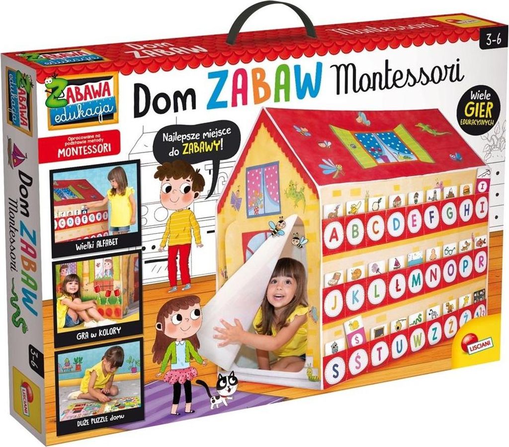 Montessori Spielhaus Spielset Puzzles Karten Haus 88782 LISCIANI