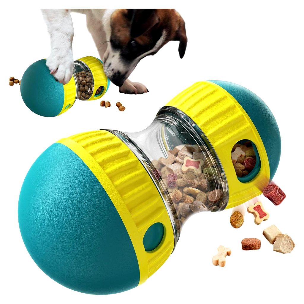 Interaktives Hundespielzeug, unzerstörbares Welpenspielzeug, Futterspender und Hunde-Puzzle für langsames Füttern