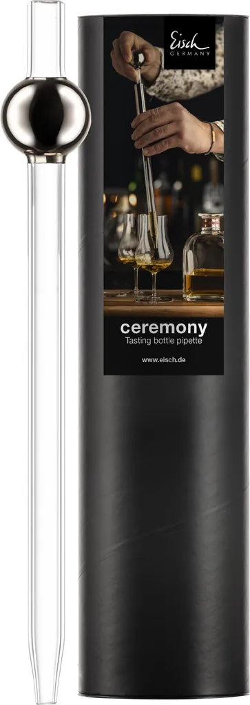 Eisch Whisky- / Rum-Pipette Ceremony, Verdünnungspipette, Tasting, Platin, 78699211