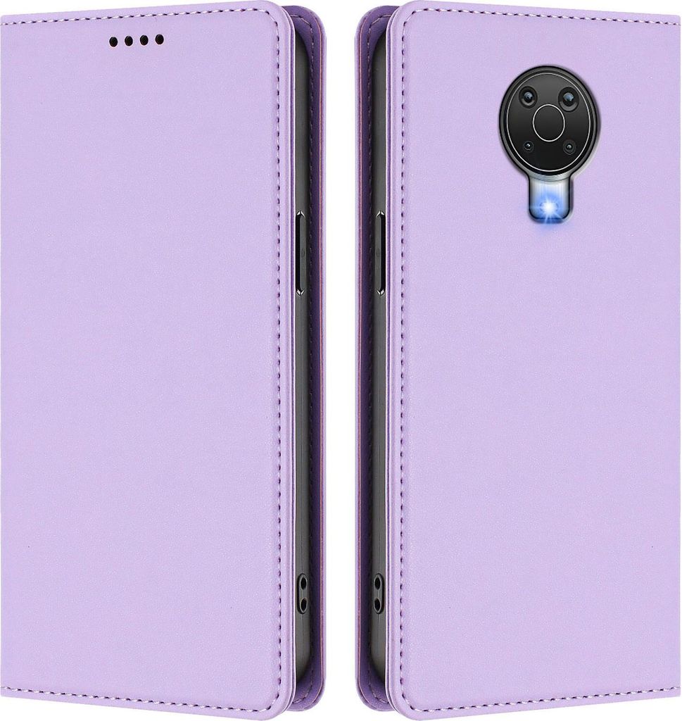 Handyhülle für Nokia G20 /Nokia G10 /Nokia 6.3, Kunstleder Klapphülle Stoßfeste Magnetische Hülle mit Ständer Violett