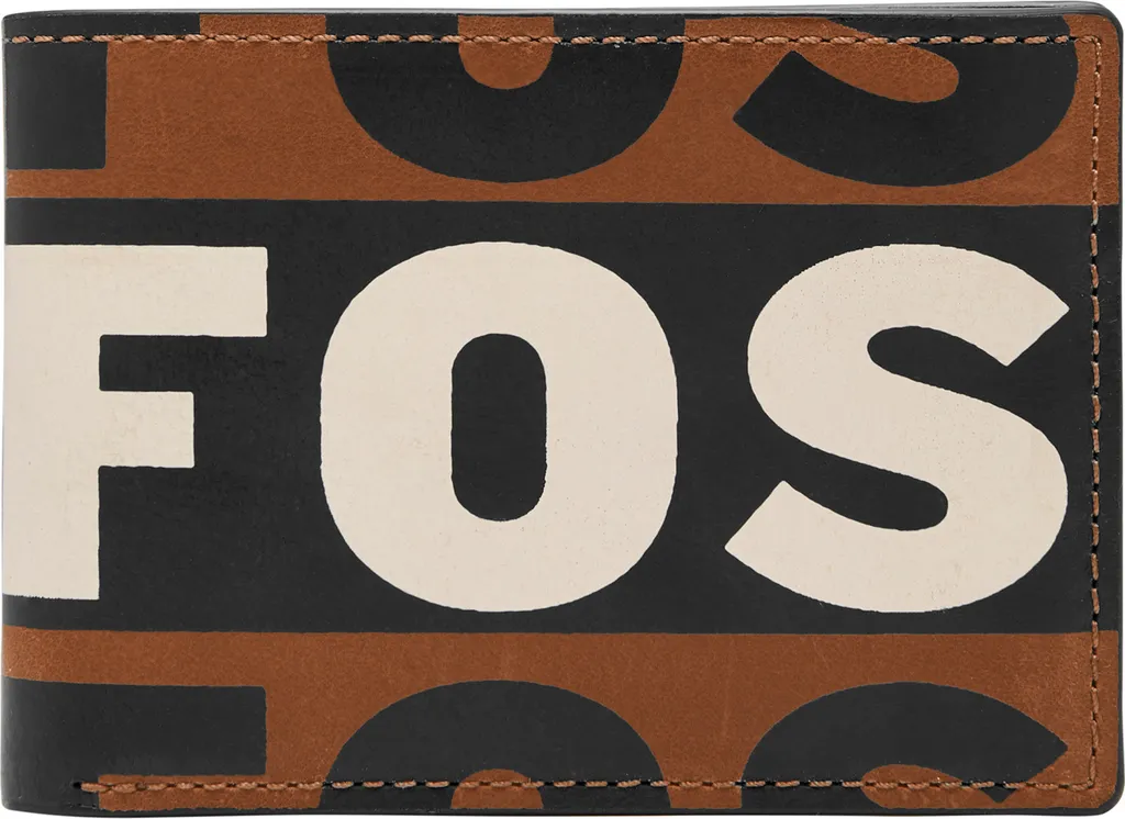 Portafoglio Fossil Maury Bifold Pelle Marrone Scuro | Design Slim