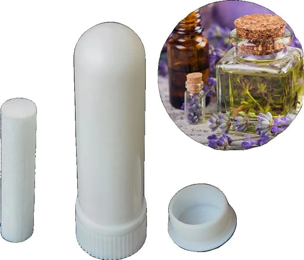Bâton inhalateur portable pour gérer le stress et l'anxiété en blanc