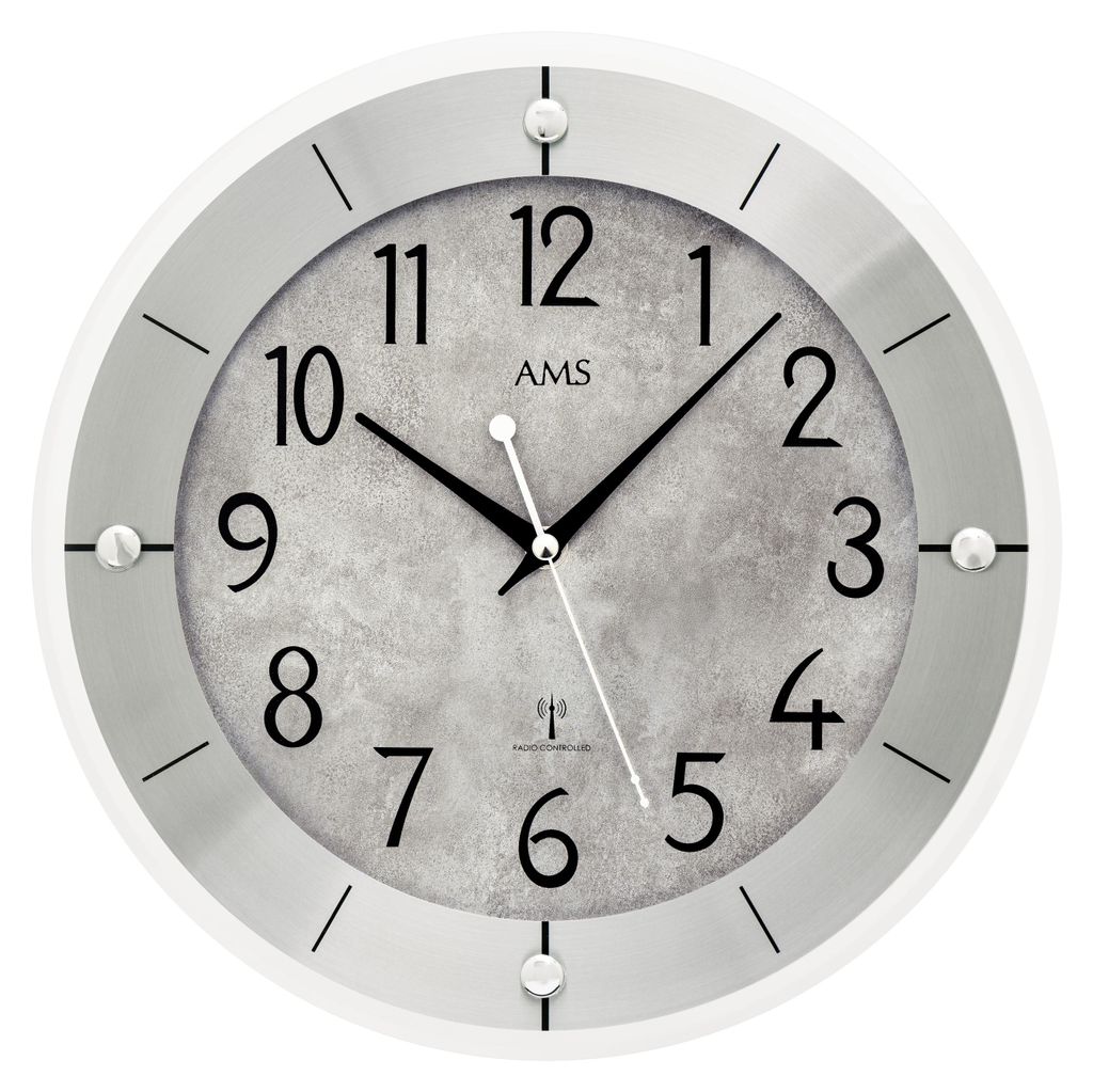 AMS - 5590 - Zegar ścienny - Kwarcowy, z radiem - 31 cm Zdjęcie produktu 