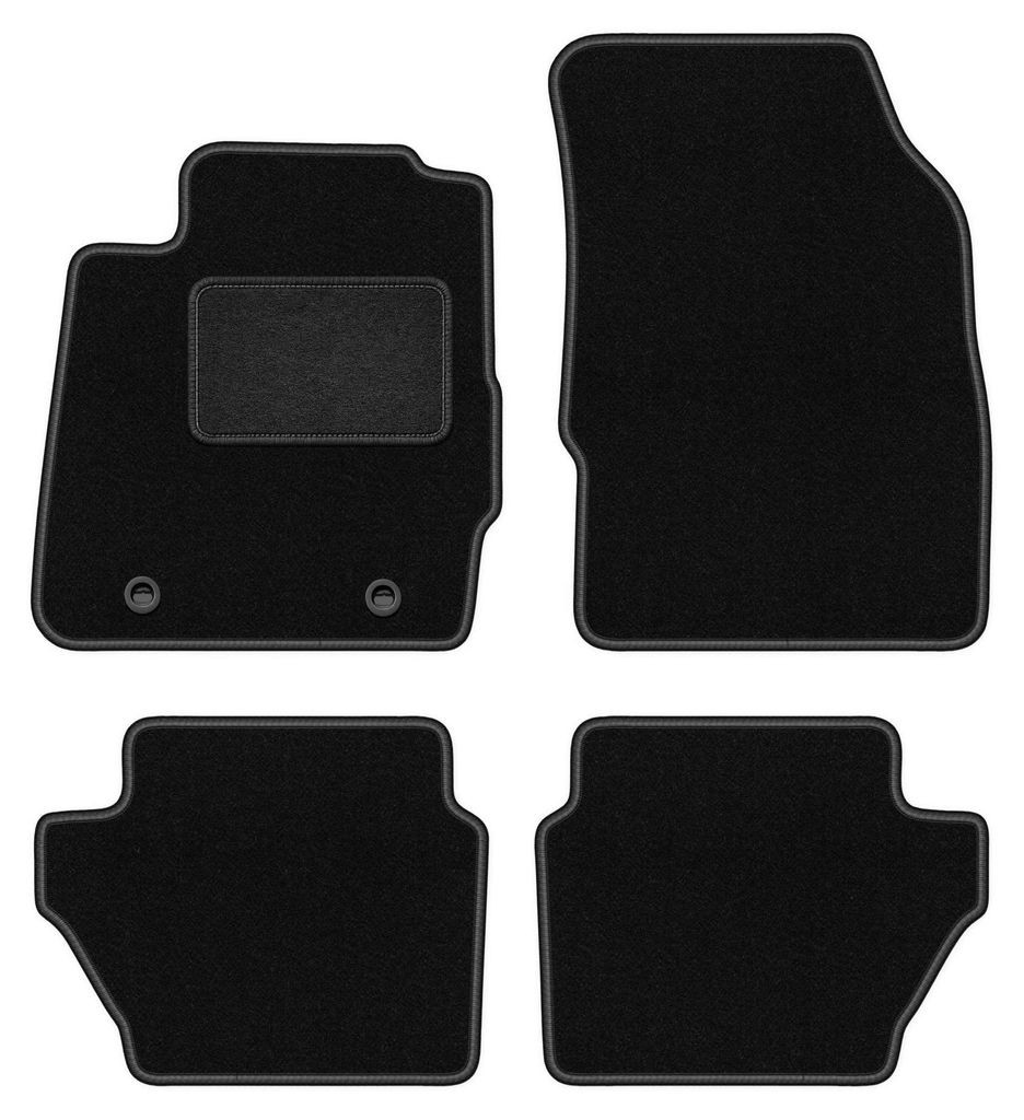 Velours-Fußmatten für Ford Fiesta MK7 2008-2011 Produktbild 