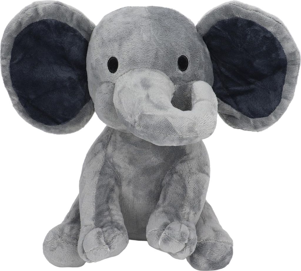 Elefanten-Plüschtier, vielseitig einsetzbar, niedlich, sicher, bequem, weich und flauschig, Stofftier für Kinder, Heimdekoration, Grau