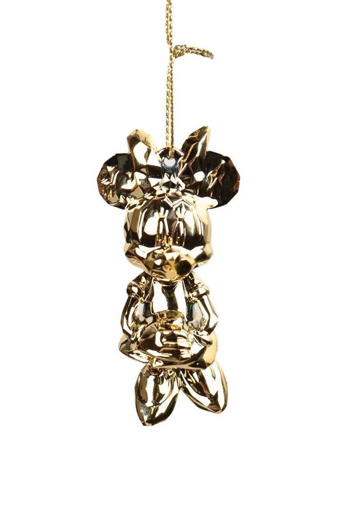 Disney Micky Maus und Mini Maus Ornament Chrome Acryl Gold Weihnachten