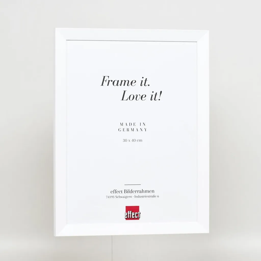 DR35 - Cornice portafoto in legno MDF da 40 x 90 cm (nero lucido), larghezza 35 mm, realizzata su misura, con vetro acrilico antiriflesso antiriflesso, parete posteriore stabile e ganci