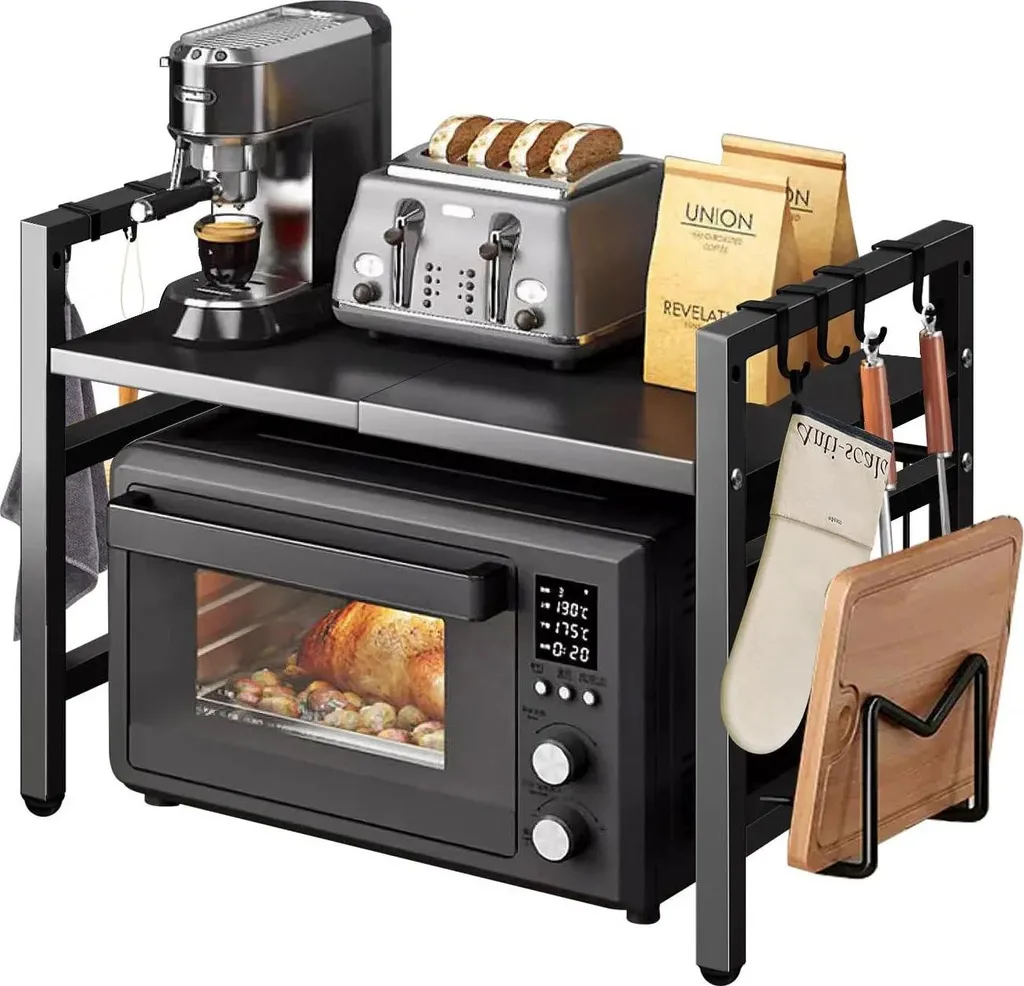 Organisateur Plan de Travail pour Micro-ondes et Ustensiles de Cuisine
