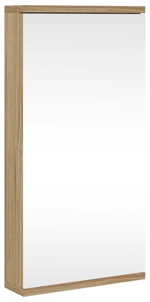 vidaXL Hoekspiegelkast, eikenlook, 30x24x60 cm Productafbeelding 