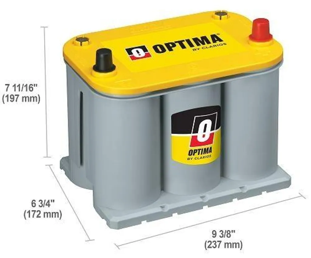 Batterie AGM Gallagher Optima R3,7L haute performance et sans entretien - 7