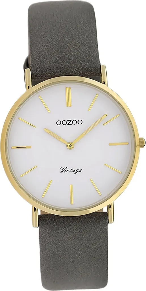 Oozoo Vintage Orologio Donna Grigio D2UOC20088 | Cinturino in Pelle